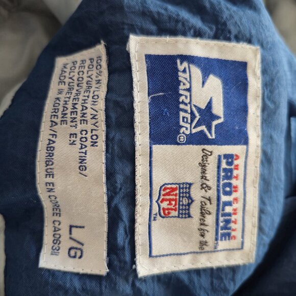 Vintage Dallas Cowboy Starter NFL Jacket, Made in Korea, 90s retro Collectible - Picture 3 of 16